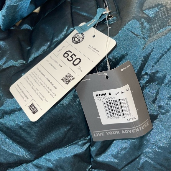 NWT Eddie Bauer Sun Valley Down Parka. Size 1X. 650 full premium down. - Picture 8 of 14